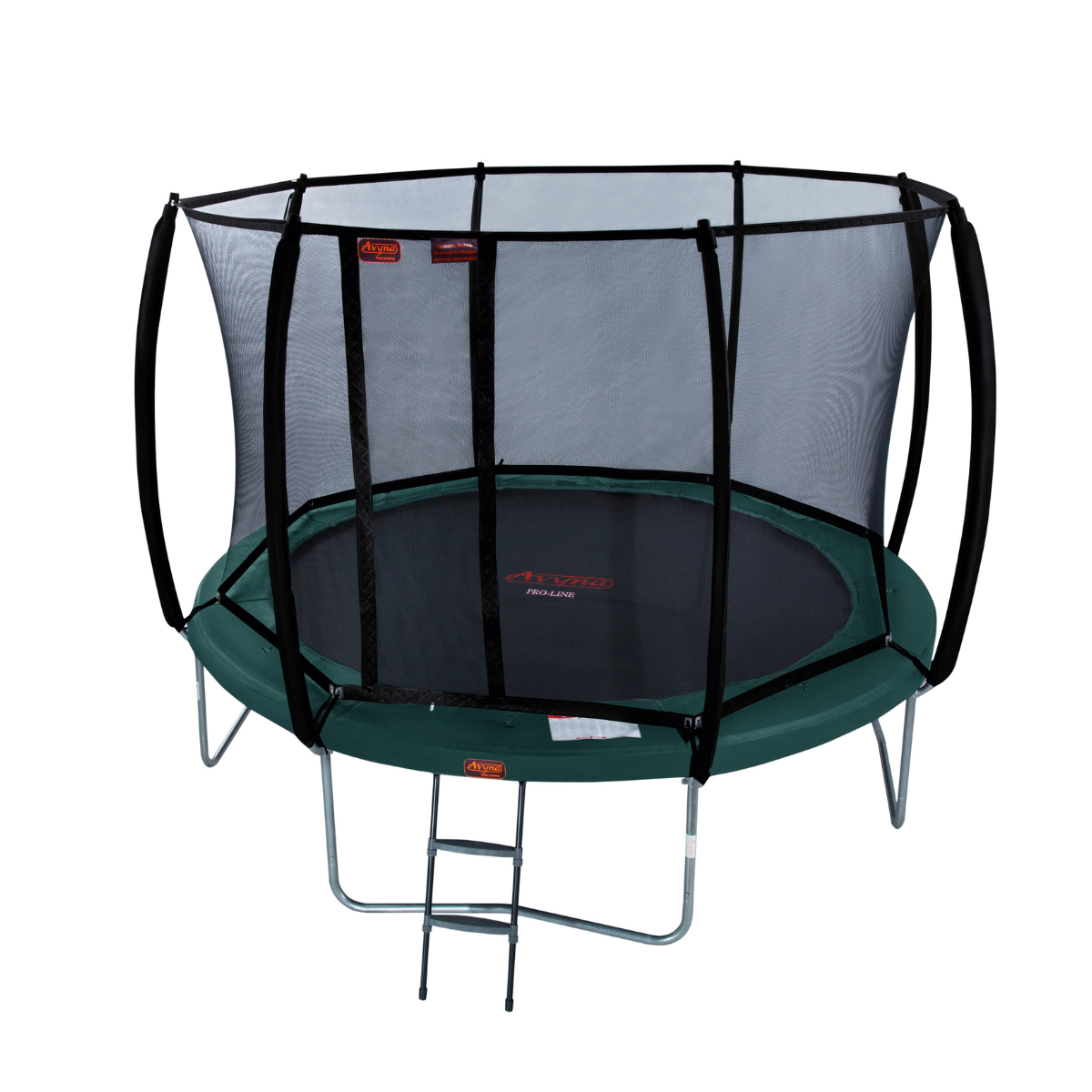 Kangui RALLI Trampolino Da Giardino Tondo Con Rete Di Sicurezza, Diametro 3,05 M, Struttura Zincata, Tappeto Permatron, Blu/Grigio